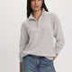 Long-Sleeve Mock-Neck Top with Half-Zip