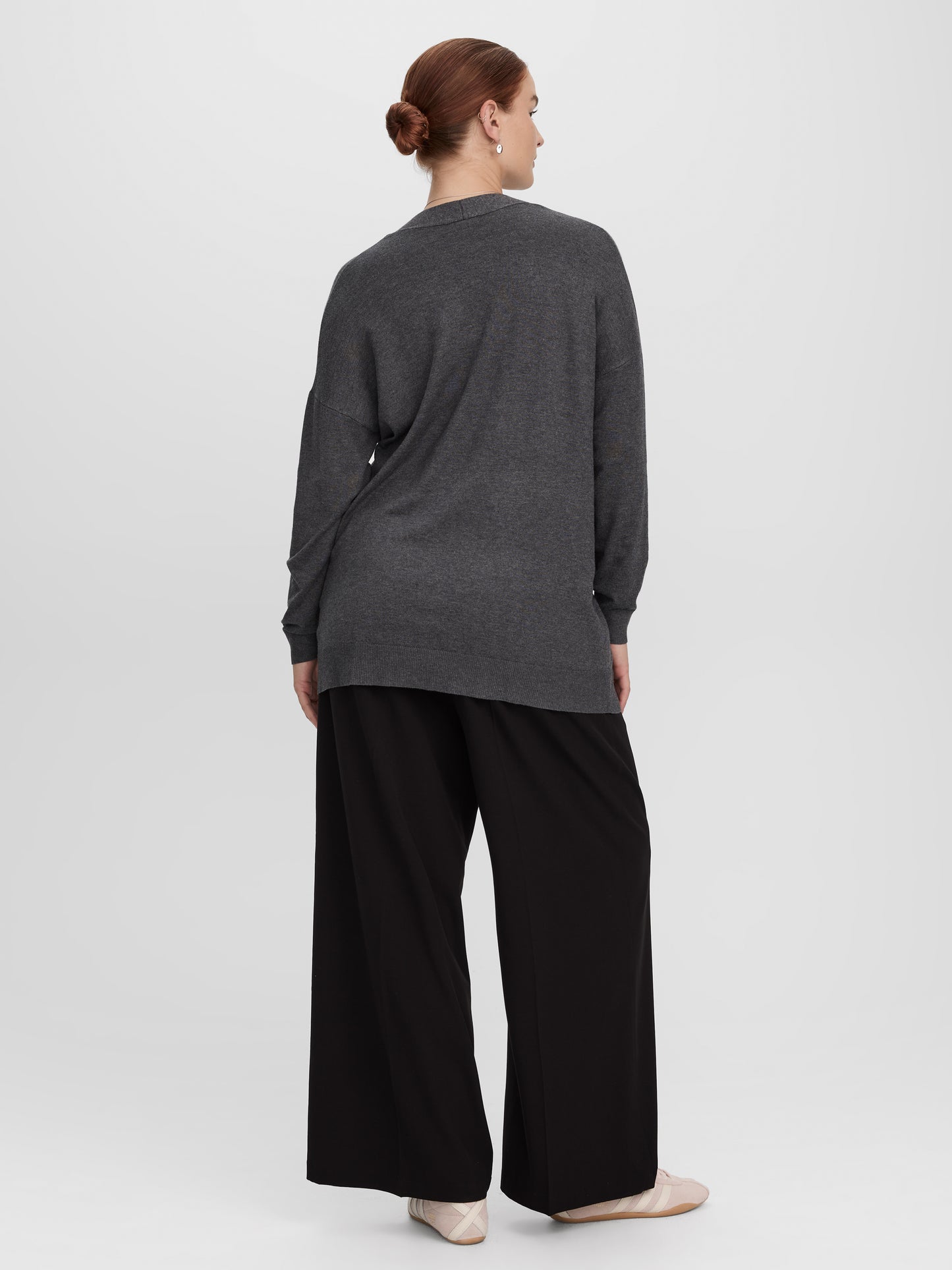 Long-Sleeve Open Cardigan with Pockets - R Essentials