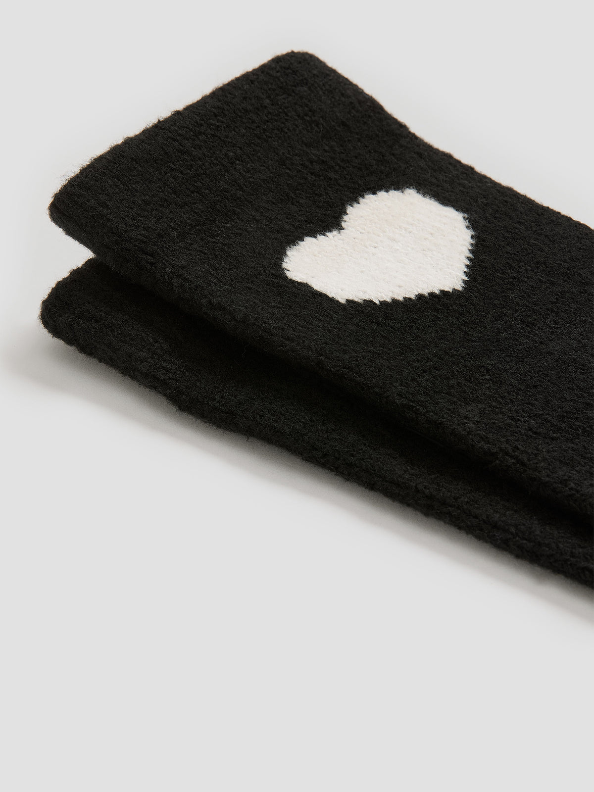 Crew Socks with Heart at Hem