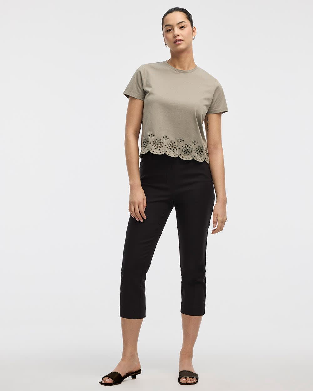 Slim-Leg High-Rise Capri Pants - The Iconic (R)