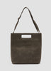 Structured Faux-Suede Tote Bag