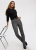 Straight-Leg High-Rise Houndstooth Pants - The Iconic (R)