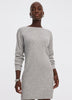 PlushSoft Crew-Neck Ribbed Sweater Dress