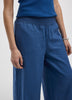 Cropped Wide-Leg Linen-Blend Pant