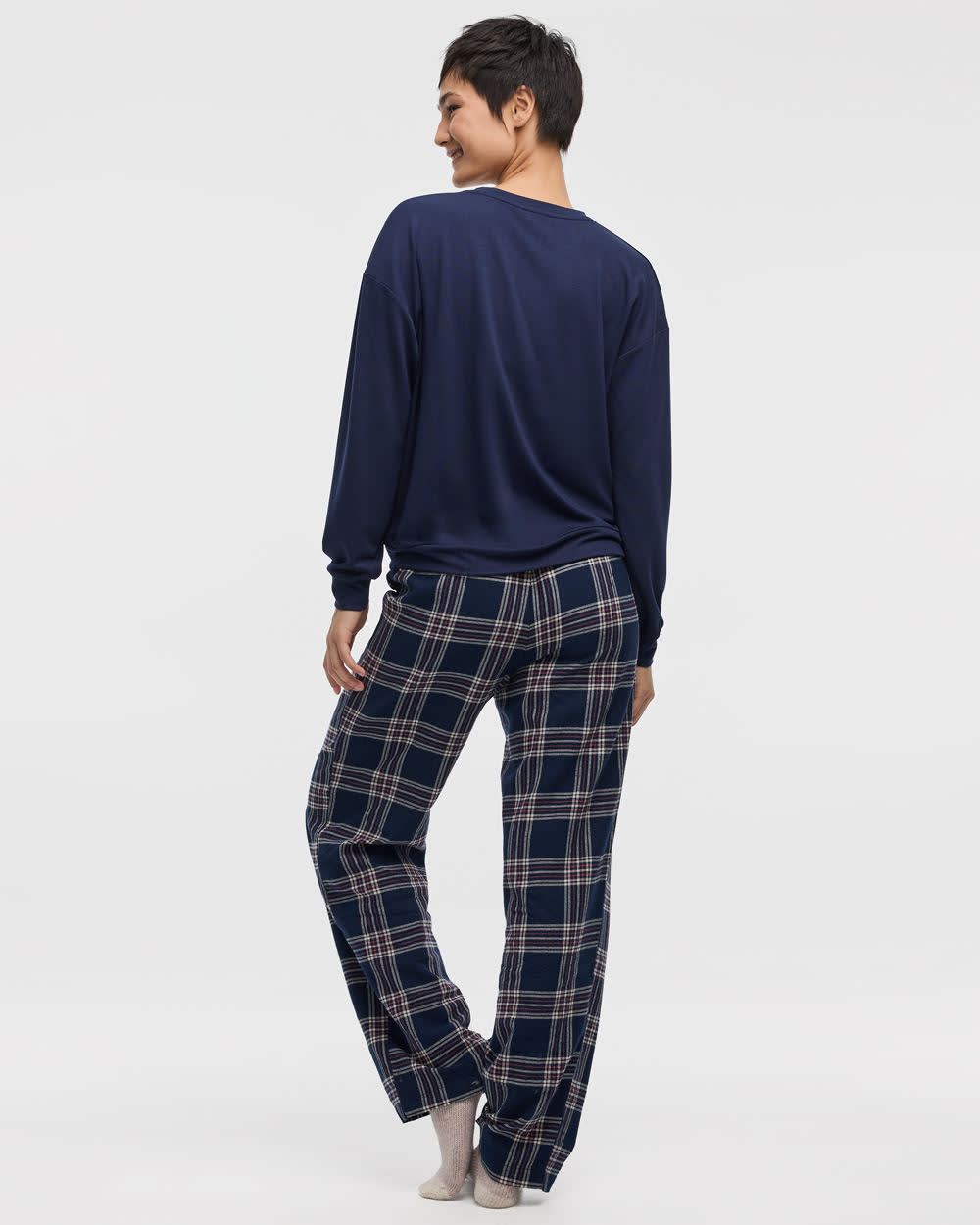 Pull à manches longues et col rond