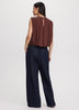 Crew-Neck Tank with Bubble Hem