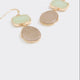 Two-Tone Earrings with Semi-Precious Stones