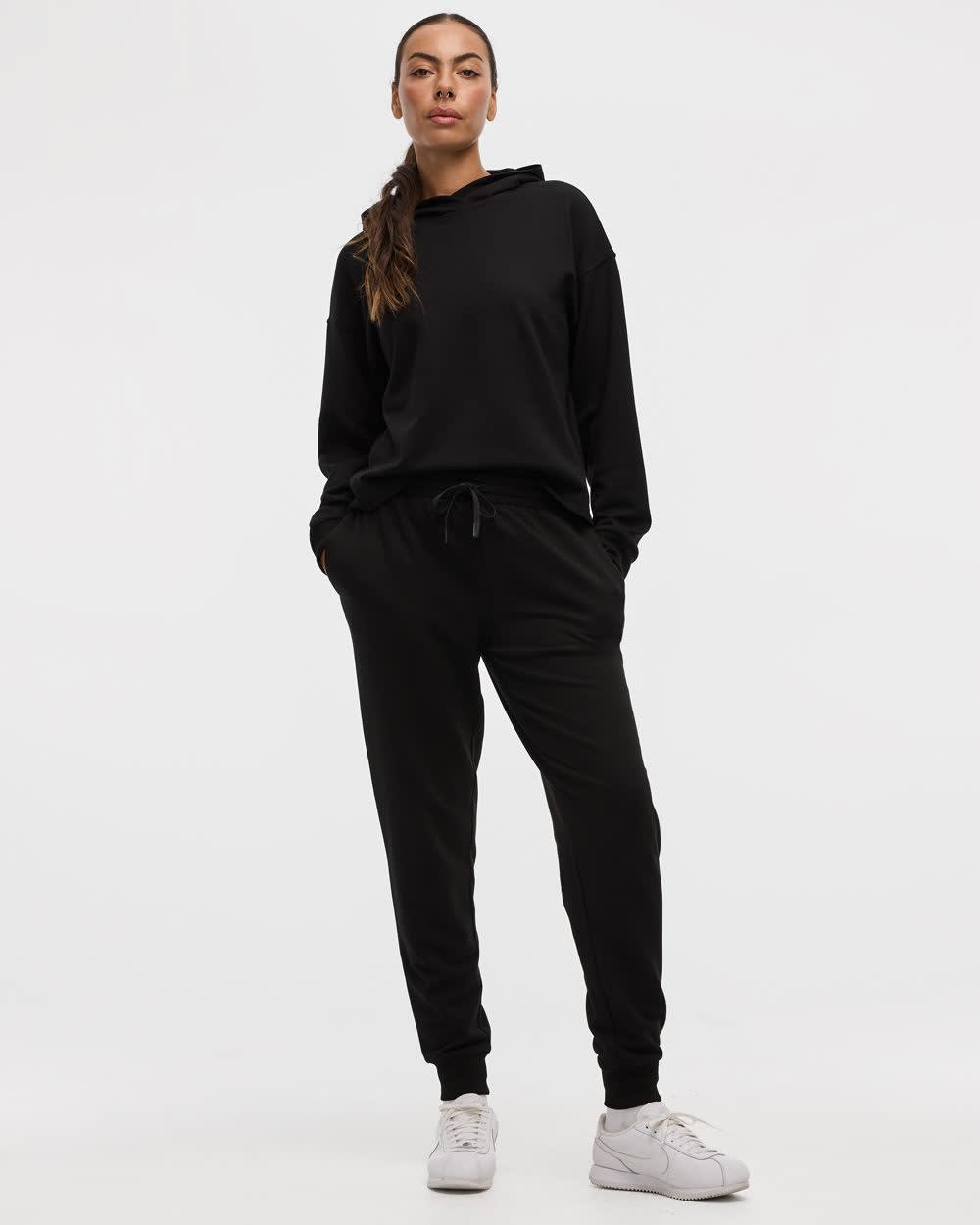 Pantalon de loisirs zippé et de rééducation in noir | atelier GOLDNER Pantalon de loisirs zippé et de rééducation in noir | atelier GOLDNER