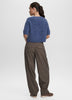 Short-Sleeve Crew-Neck Wool-Blend Sweater
