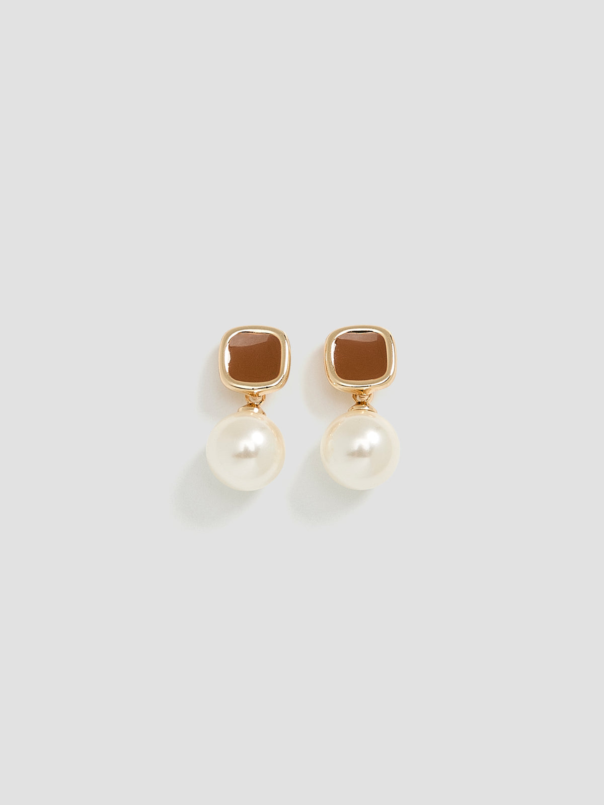 Earrings with Glass Pearls