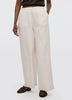 Wide-Leg Linen-Blend Pant
