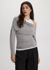 Long-Sleeve Off-the-Shoulder Top with Fooler Insert