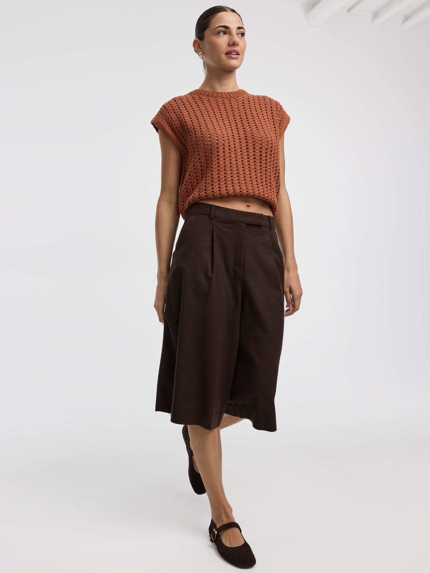 Linen-Blend Bermudas