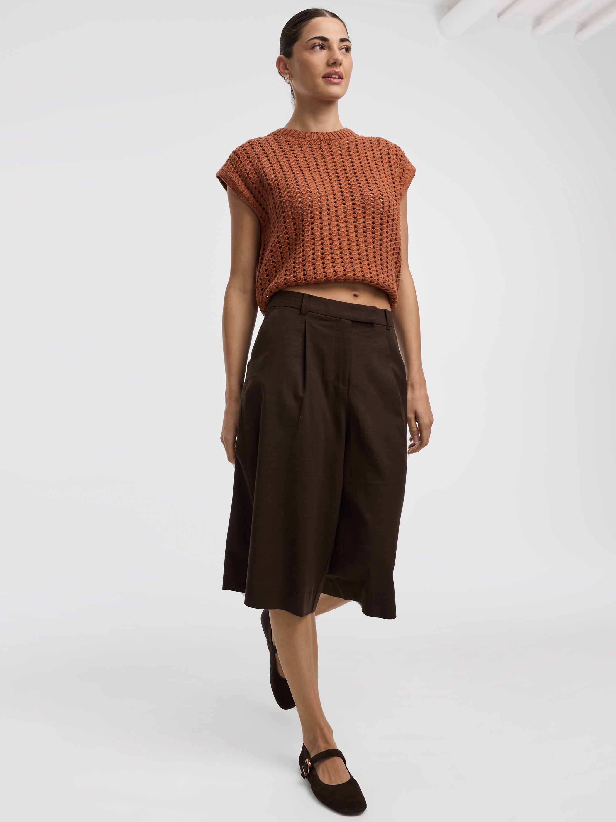 Linen-Blend Bermudas