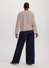 Striped Long-Sleeve Boat-Neck Top