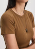 Fitted Crew-Neck Ribbed T-Shirt
