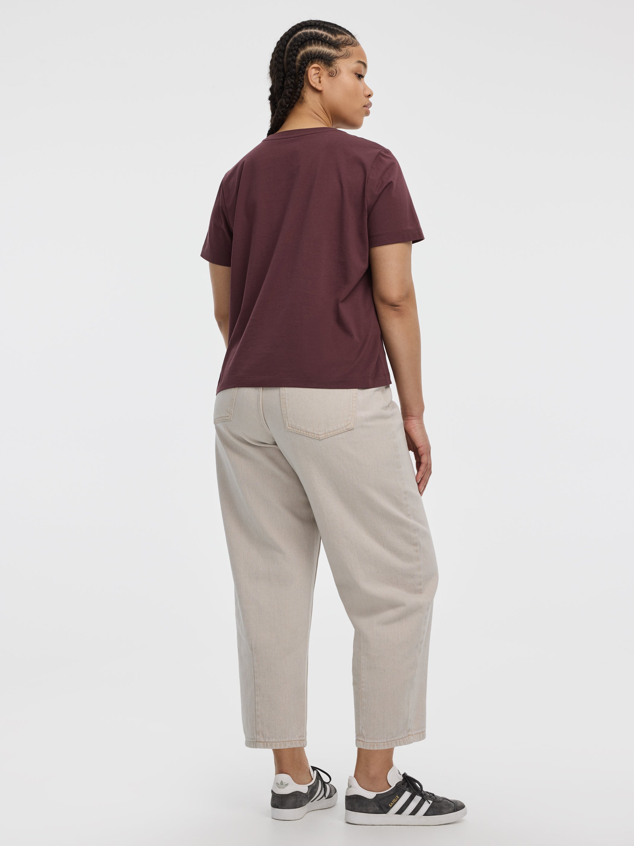 T-shirt à col rond coupe Boyfriend - R Essentials