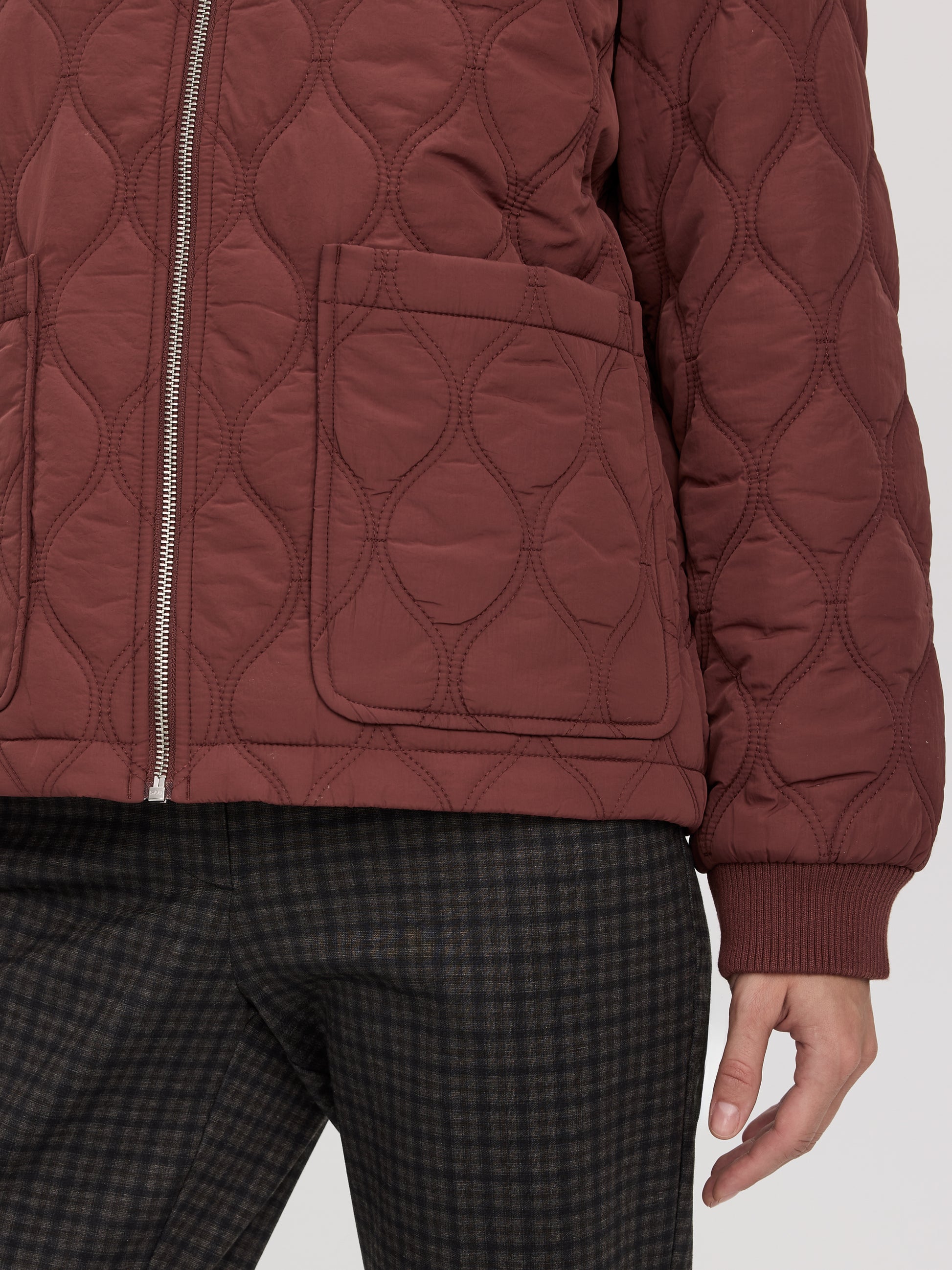 Quilted Bomber Jacket