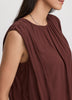 Crew-Neck Tank with Bubble Hem