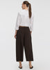 Cropped Wide-Leg High-Rise Pant