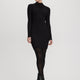 Long-Sleeve Mock-Neck Bodycon Mini Dress
