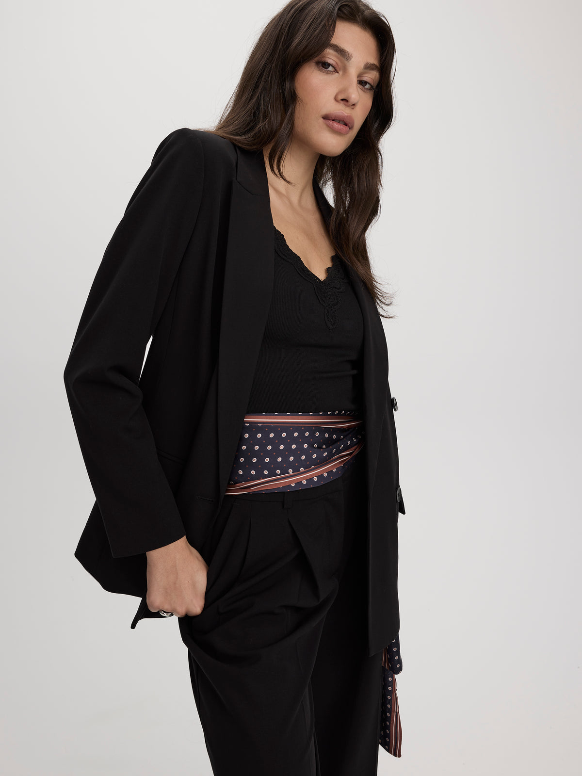 Black Double-Breasted Blazer - The Timeless