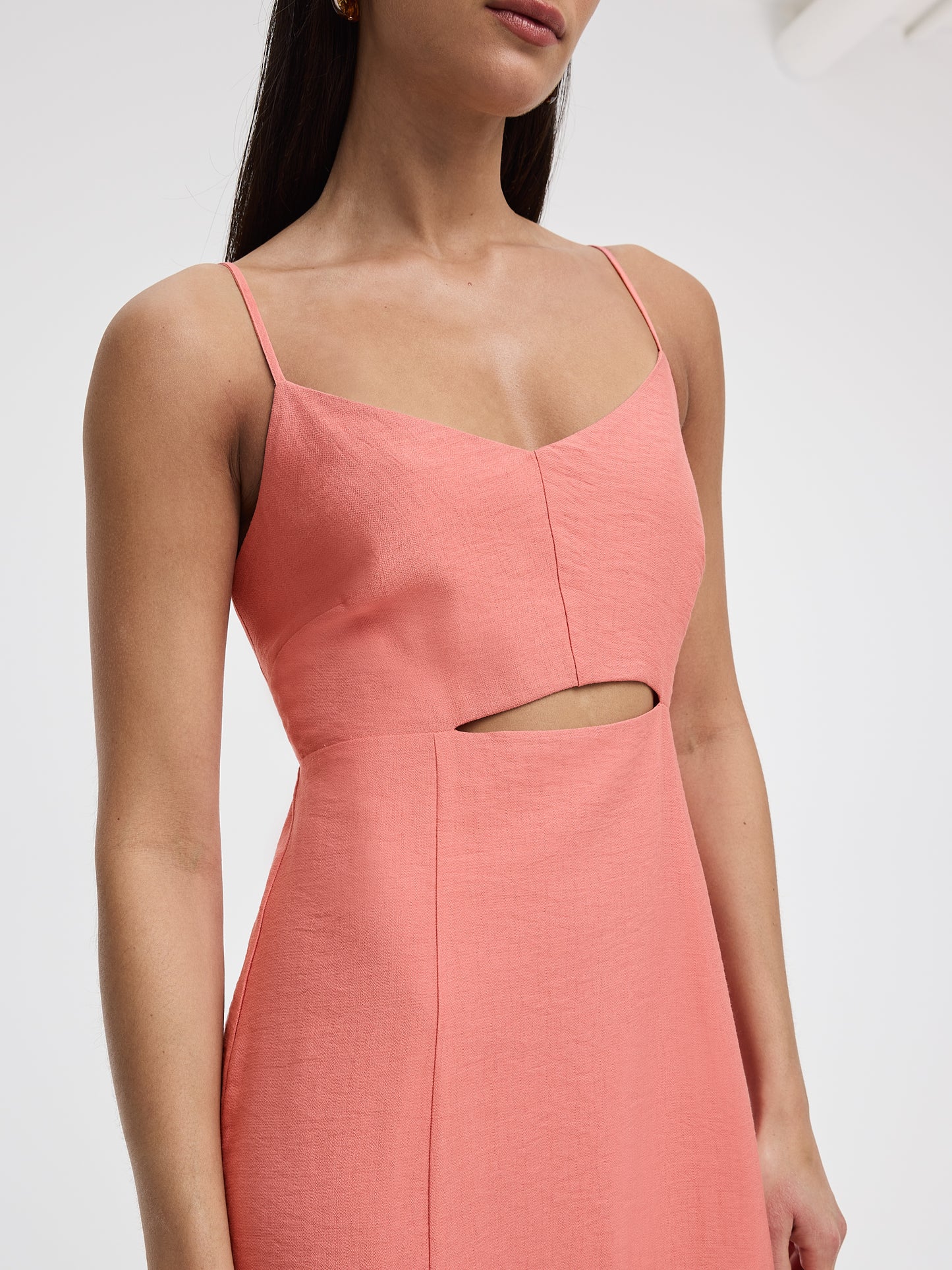 Sleeveless Maxi Dress with Cut-Out Detail