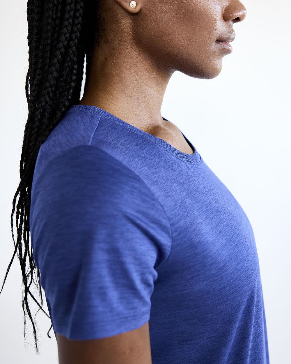 T-shirt à col rond et manches courtes - DRY-LUX (MD) Hyba Essentiels