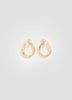 Small Hoops with Organic Pendants