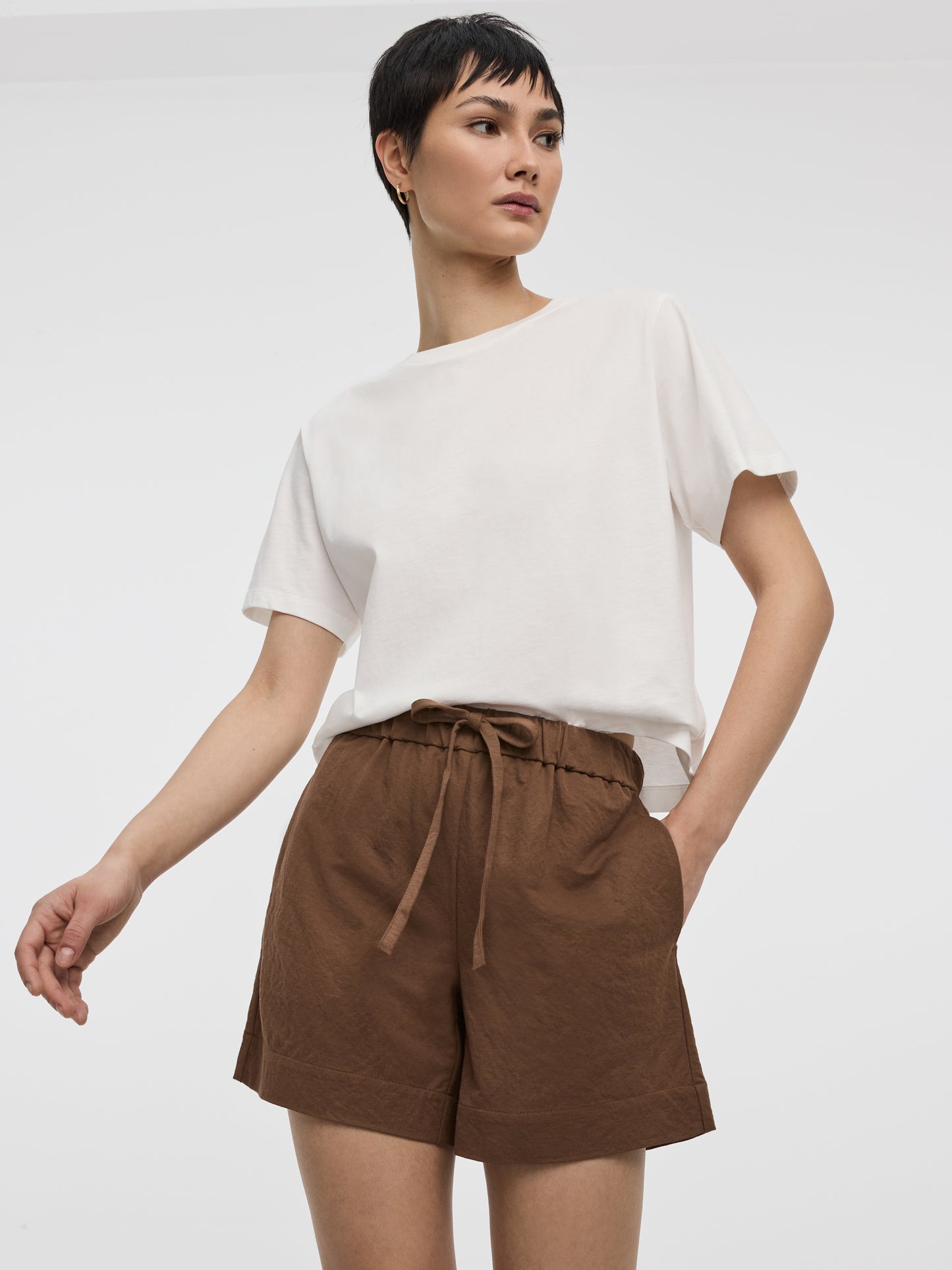 Short à enfiler en tricot 