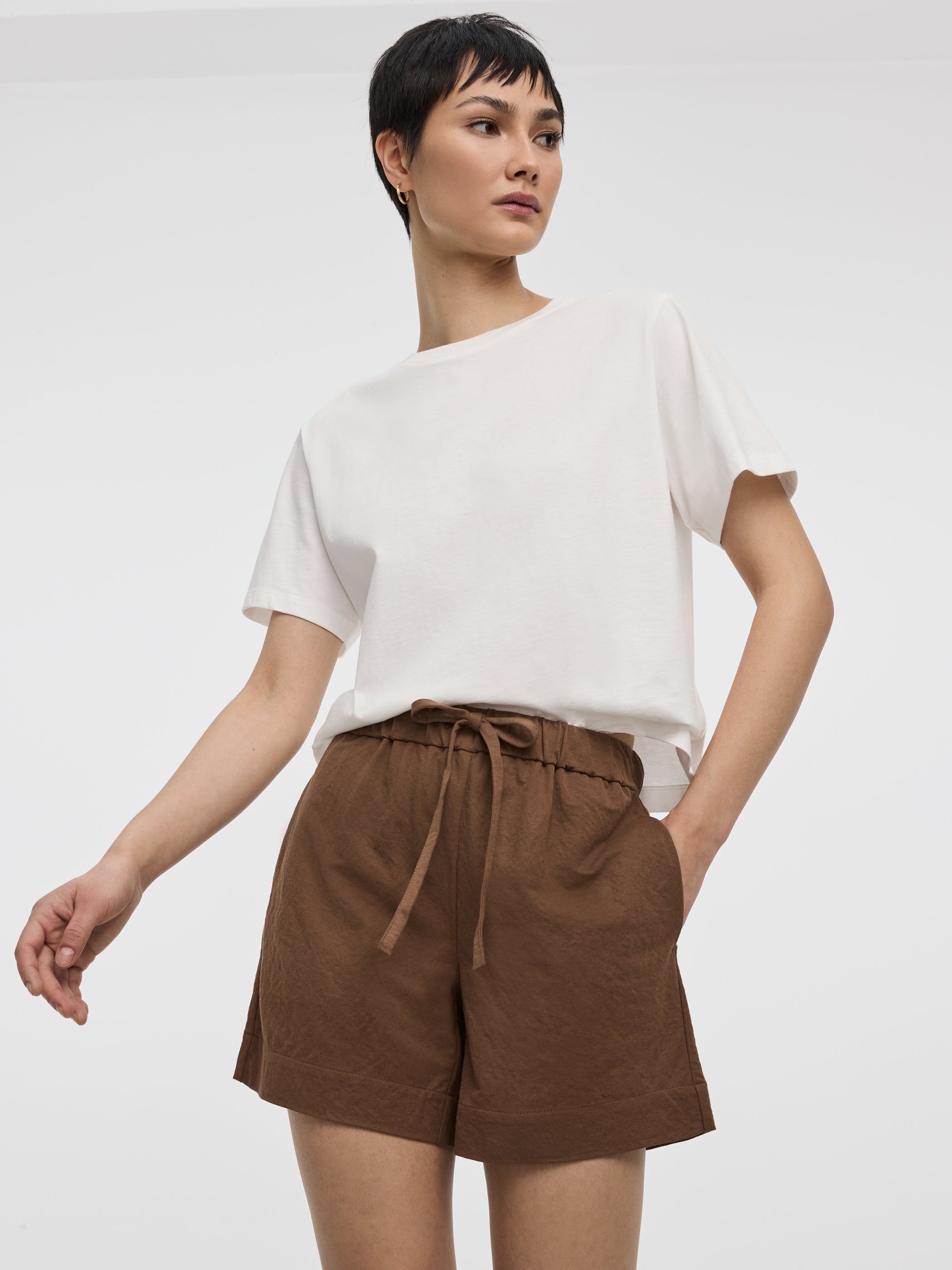 Short à enfiler en tricot 