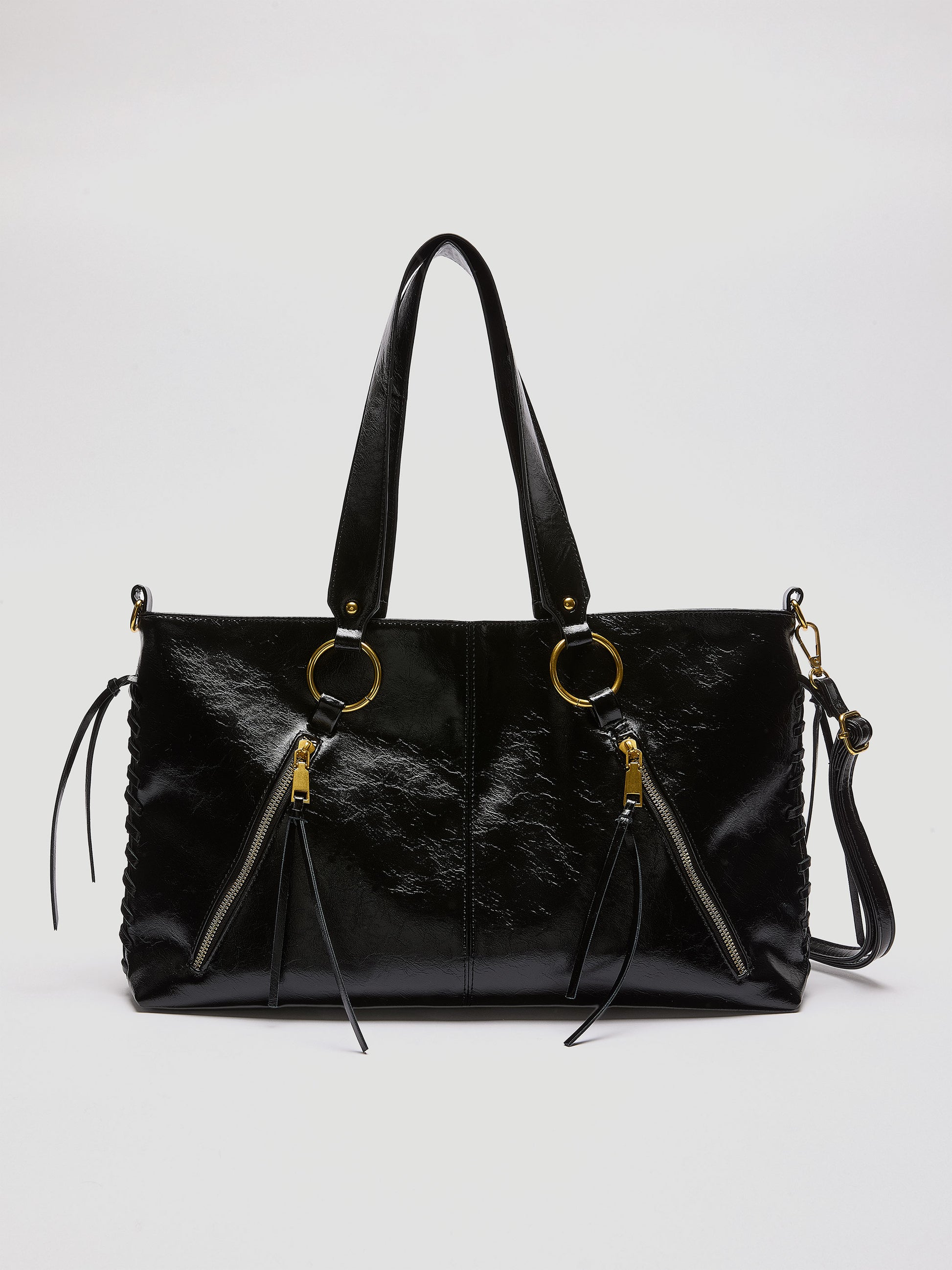 Faux Leather Tote Bag