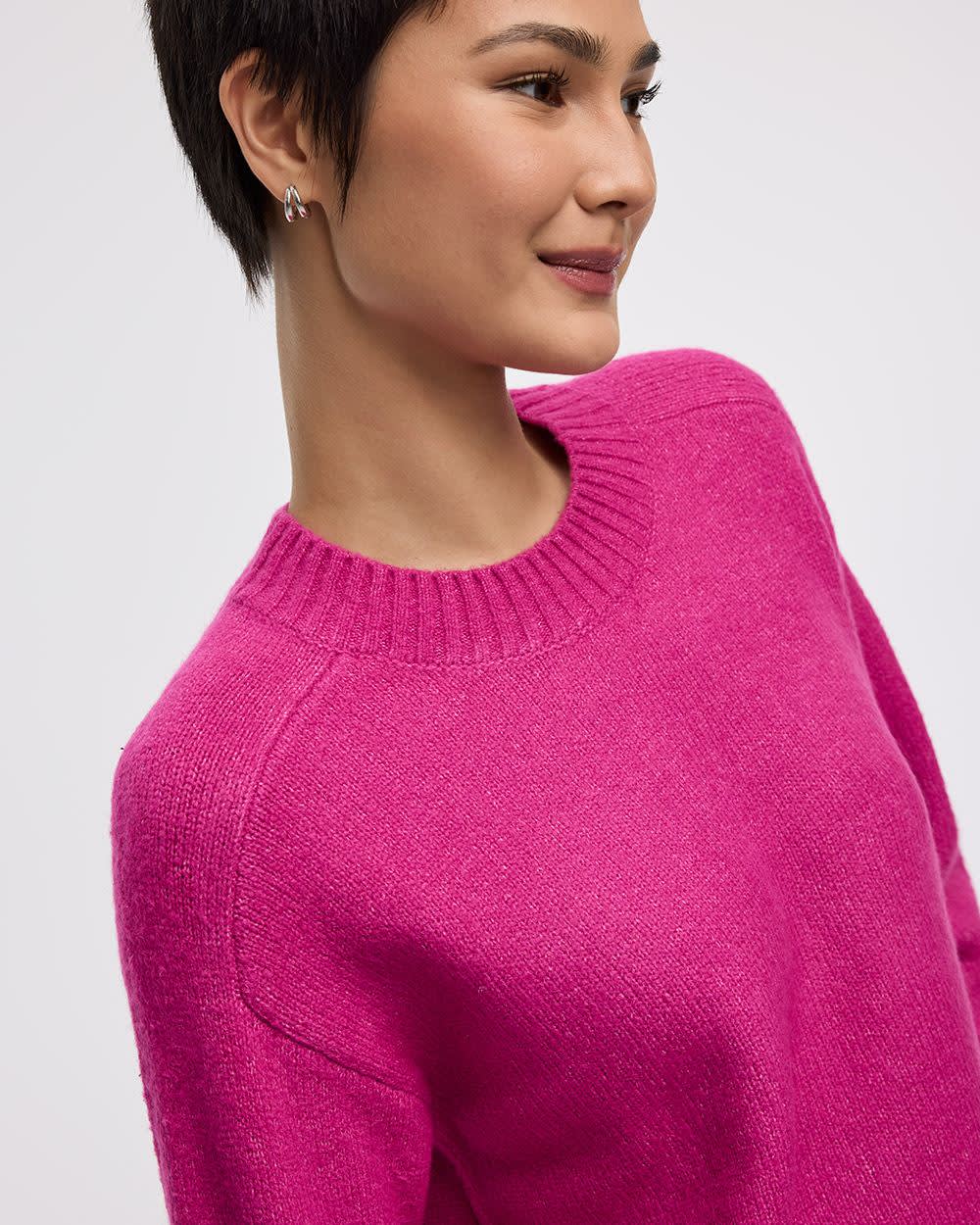 Long-Sleeve Crew-Neck PlushSoft Pullover