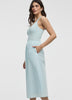 Sleeveless Midi Dress with Smocked Top