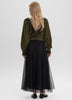 Maxi Tulle Skirt with Dots