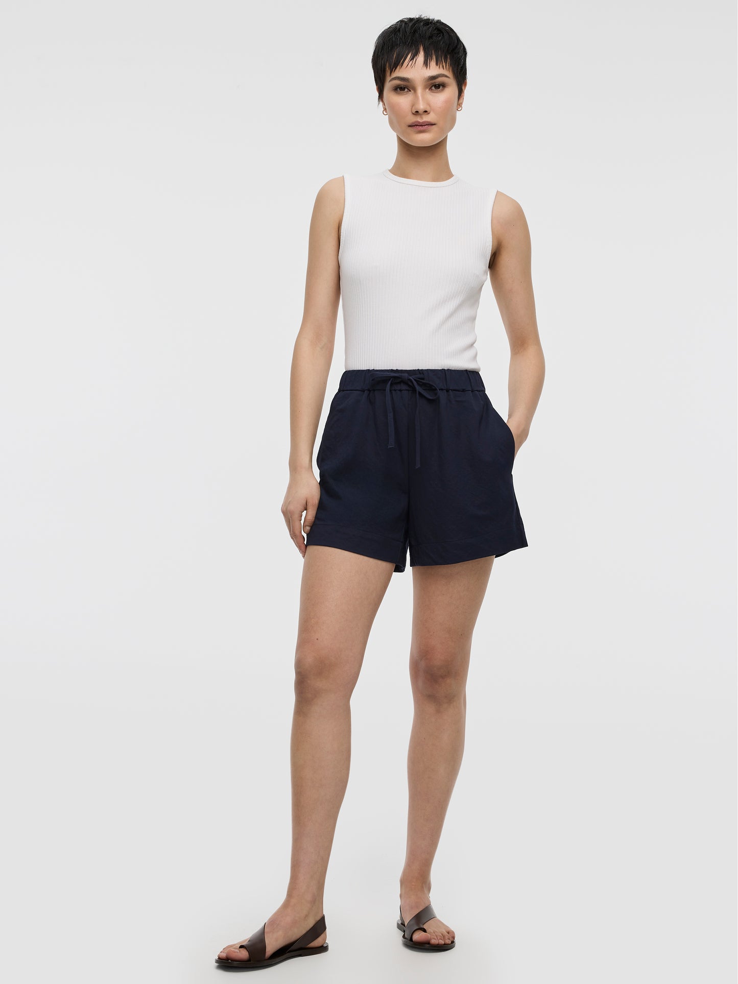 Short à enfiler en tricot 