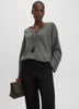 Long-Sleeve V-Neck PlushSoft Sweater