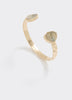 Open Cuff Bracelet with Semi-Precious Stones