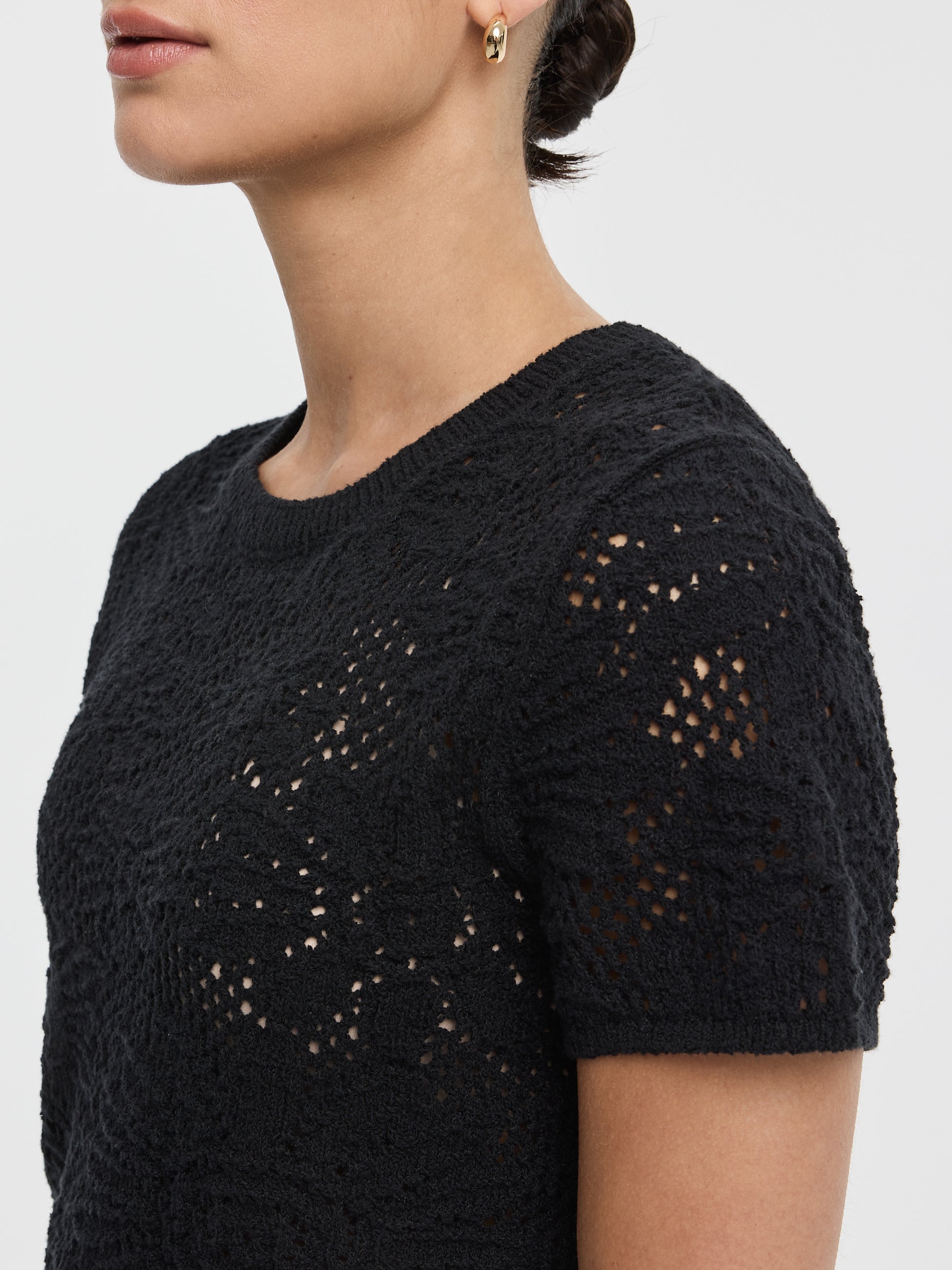 Short-Sleeve Crew-Neck Pullover