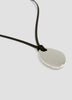 Suede Cord Necklace with Metal Pendant