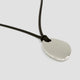Suede Cord Necklace with Metal Pendant
