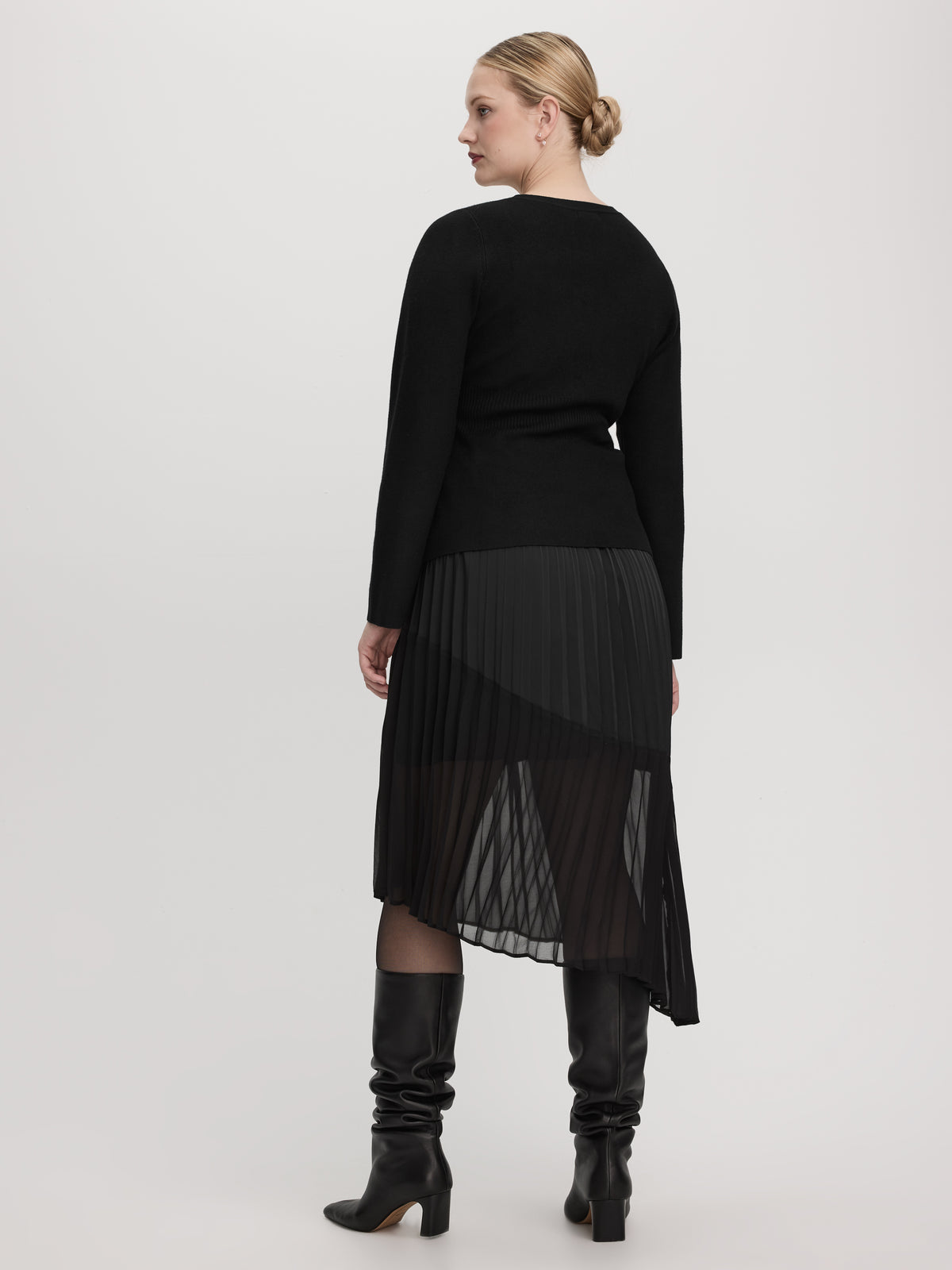 Long-Sleeve V-Neck Cardigan