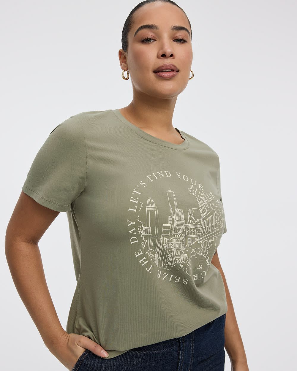 T-shirt à col rond - R Essentiels