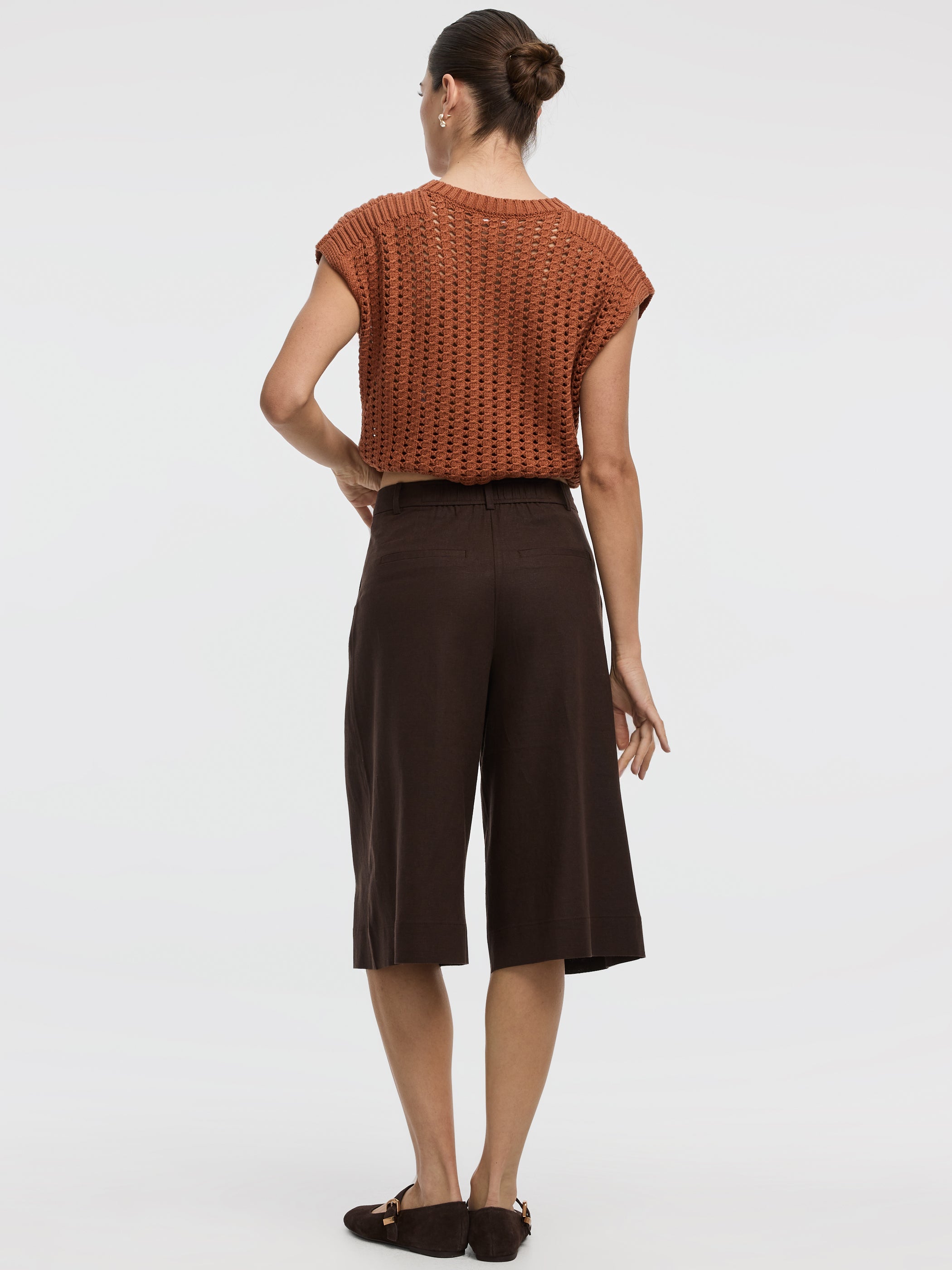 Linen-Blend Bermudas