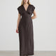 V-Neck Empire Maxi Dress