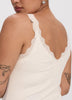 V-Neck Cami with Lace Trim