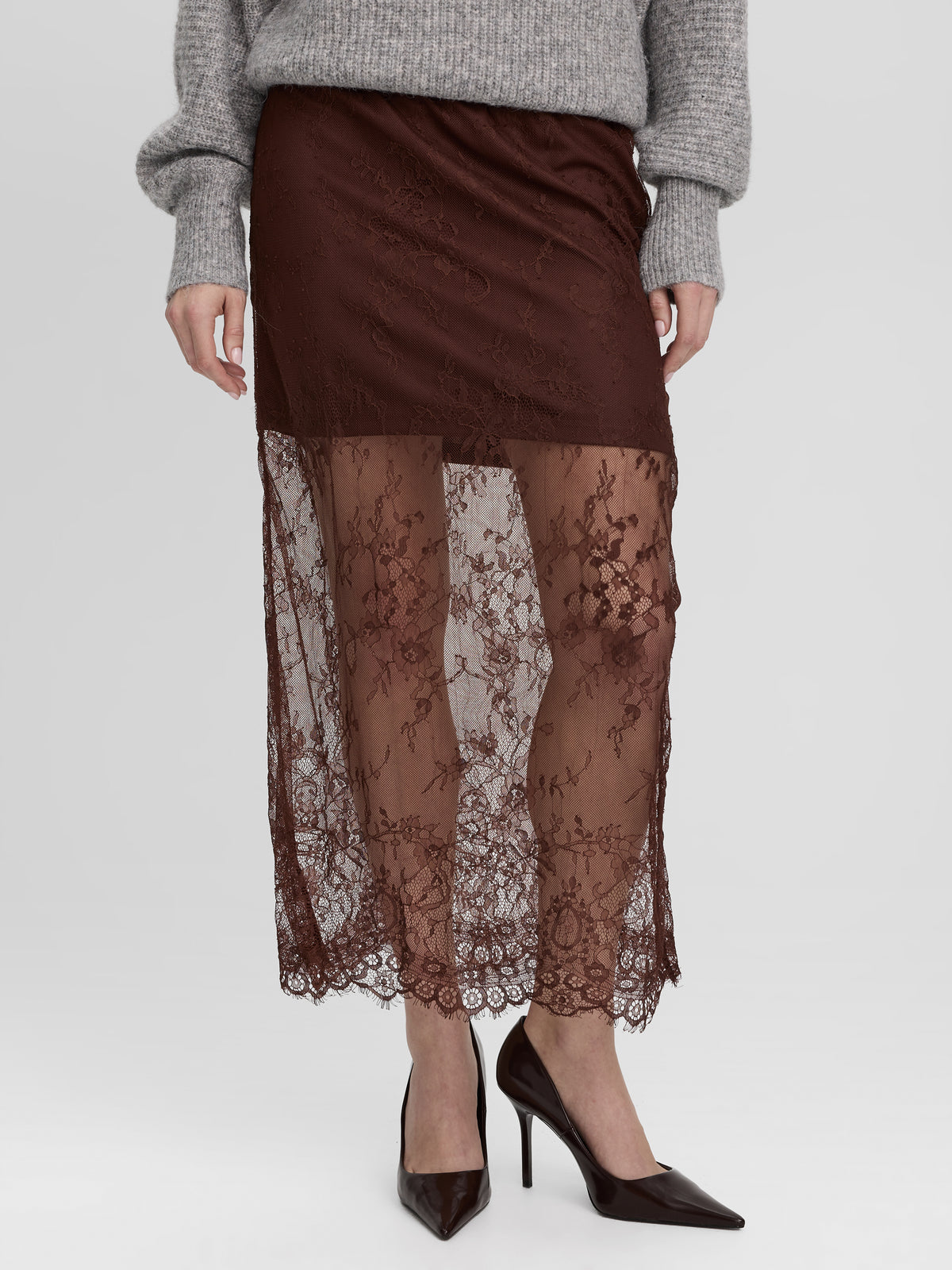 Lace Midi Skirt