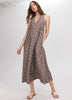 Sleeveless Halter-Neck Maxi Dress