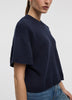 Short-Sleeve Crew-Neck Loose Sweater