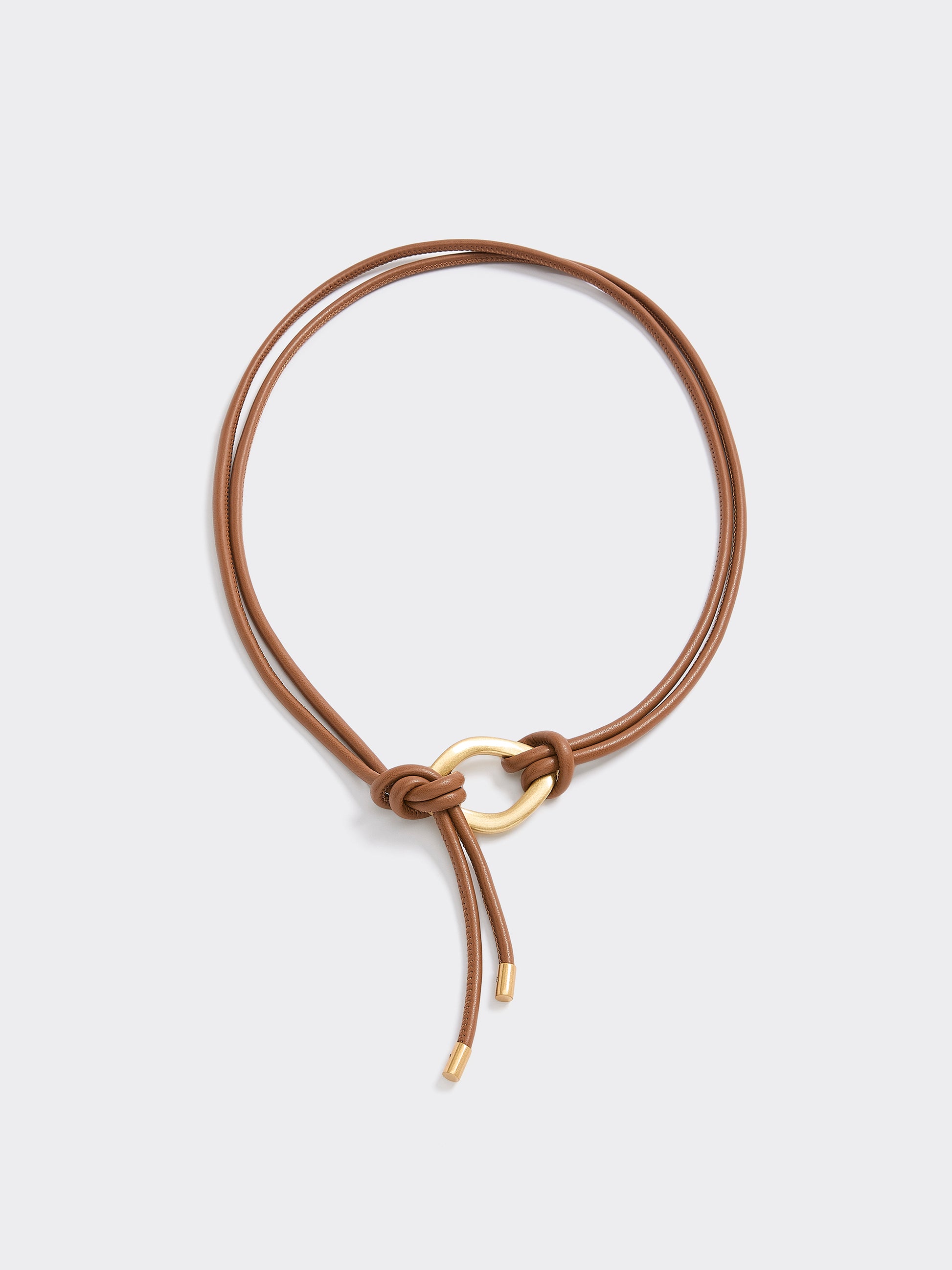 Faux Leather Cord Belt